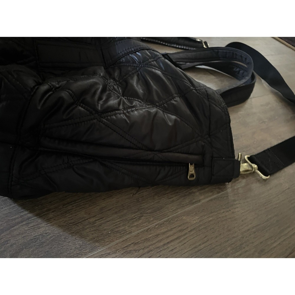 Mammy Roo Diaper Handbag Crossbody Shoulder Bag Black Many Pockets - Picture 9 of 16